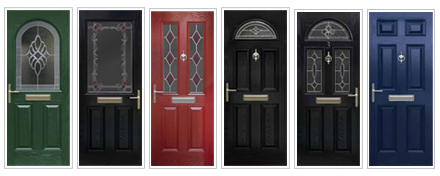 A selection of composite doors